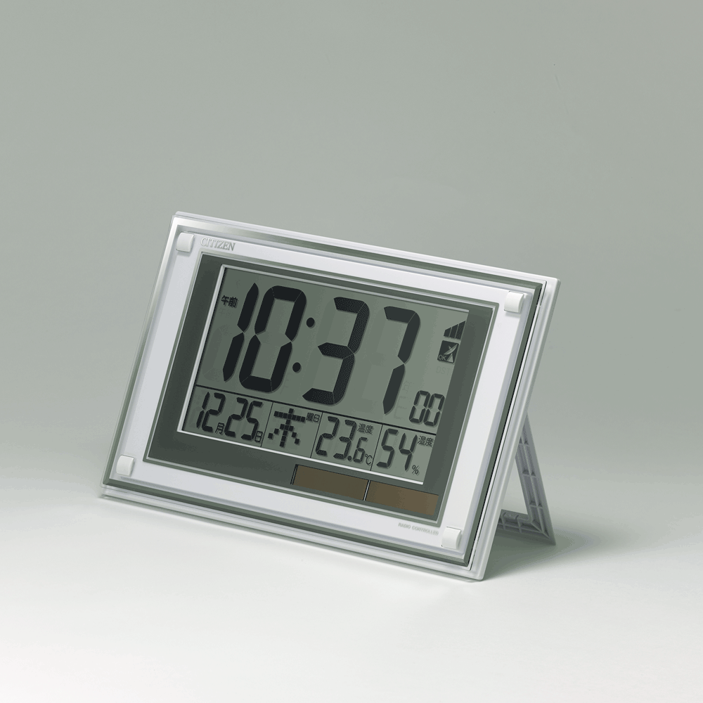 まとめ）リズム時計 シチズン 電波置時計 8RZ202-003〔×5セット